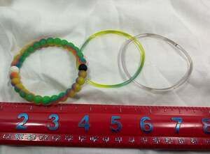 Lokai bracelet with 2 jelly bracelets